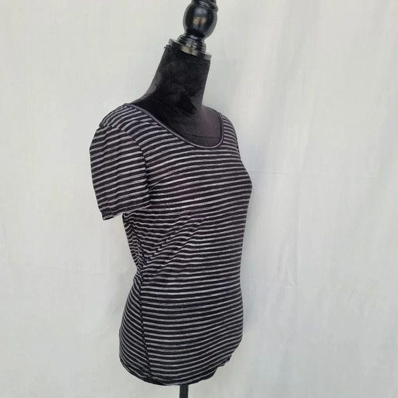 90 Degree Reflex Tank Top Athletic Gym Shirt Gray Knit Running Short Sleeve M - Picture 10 of 10